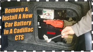 How To Remove Cadillac CTS Battery 🔋 DETAILED With Programming