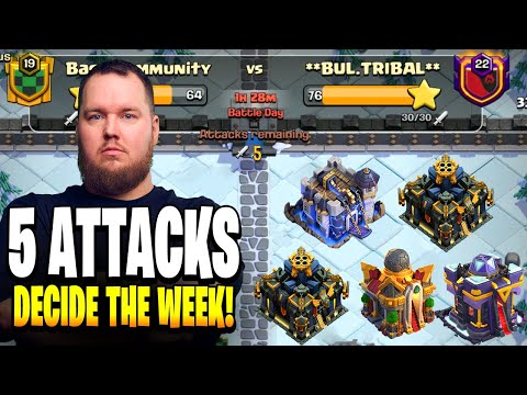 Can We Get PROMOTED? 5 CWL Attacks Decide the Week! (Clash of Clans)