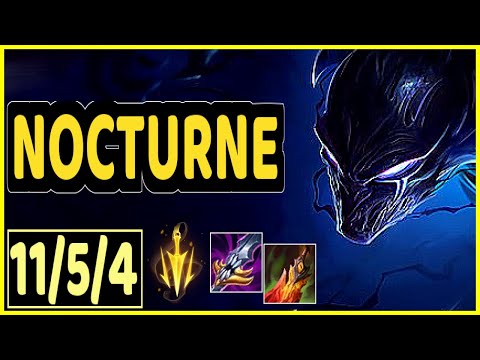NOCTURNE VS JARVAN IV - 11/5/4 KDA JUNGLE GAMEPLAY
