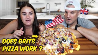 Pulled Pork GRITS PIZZA?! 🍕 (Brits Can’t Believe This Works 😱)