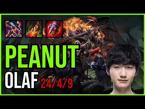 Peanut - OLAF vs. EKKO Jungle | KR Grandmaster | Patch 10.25