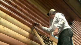 How to Apply Log Home Stain