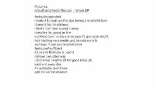 Pedro The Lion  Whole EP Track 2 - Fix .wmv