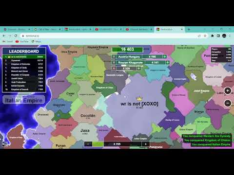 Territorial.io speedrun 5 snow map in 3:22
