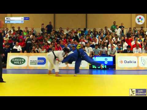 Judo 2013 Wold Championship Miami Cadets: Tseregbaatar (MGL) - Maeda (JPN) [-52kg] bronze