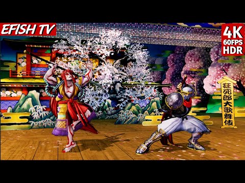 Senryo Kyoshiro vs Hattori Hanzo (Hardest AI) - Samurai Shodown | 4K 60FPS