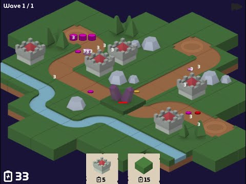 Tower Defense Roguelite Game Jam Timelapse