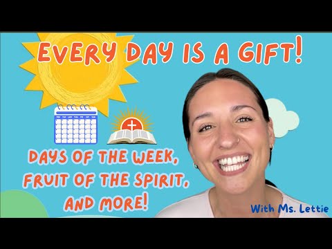 Christian Toddler Learning! Days of the Week, Fruit of the Spirit, Shapes, and Colors!