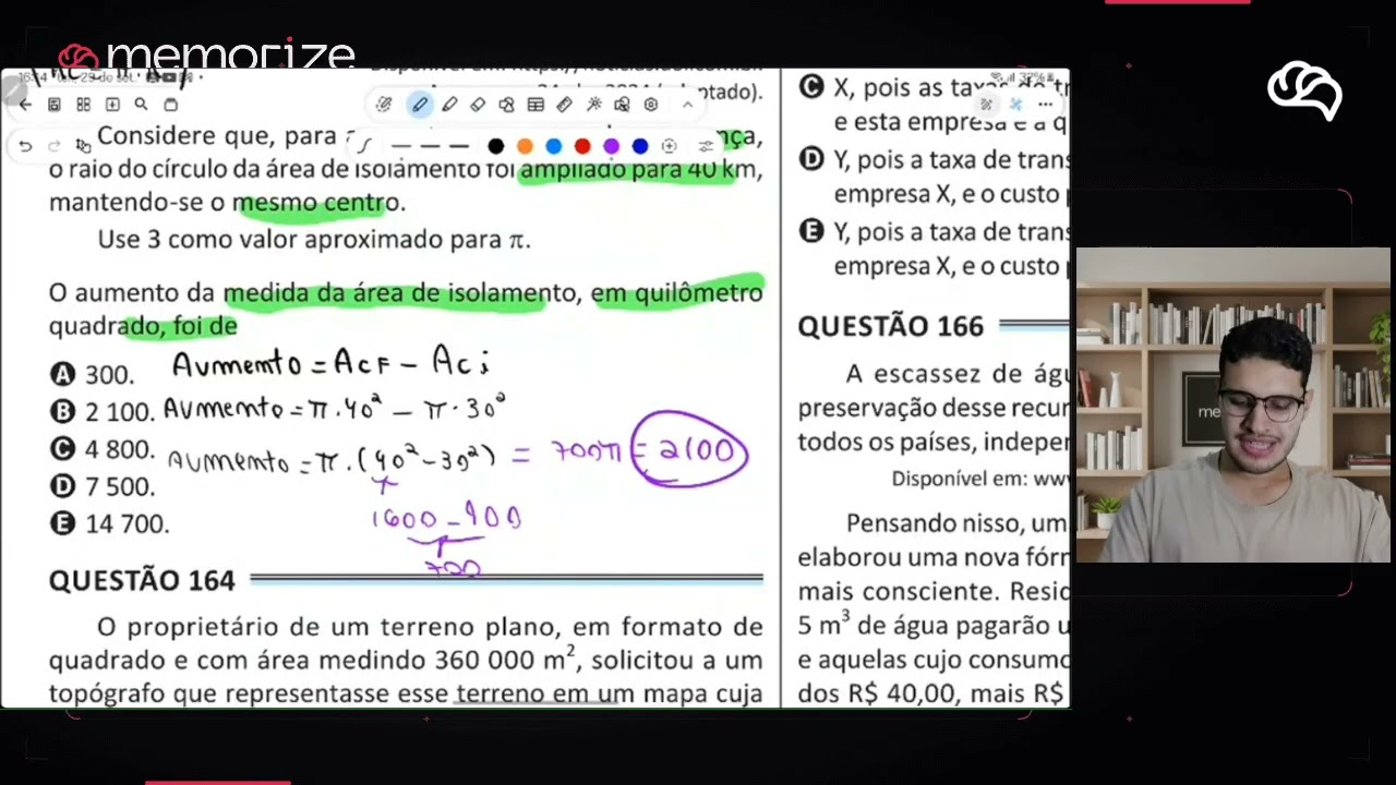 Resolução em Vídeo — Questão 163 ENEM 2025 Belém