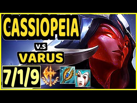 DEFTLY (CASSIOPEIA) vs VARUS - 7/1/9 KDA BOTTOM ADC CHALLENGER GAMEPLAY - NA