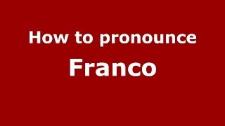 How to pronounce Franco Corelli