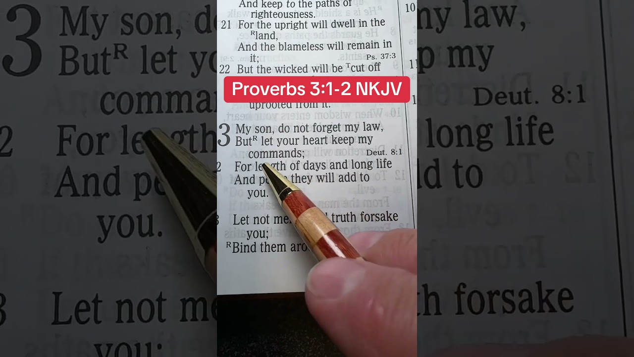 Proverbs 3:1-2 NKJV #bible #biblestudy #biblereading #biblia #bibleverse #bibleverses #gospel #nkjv