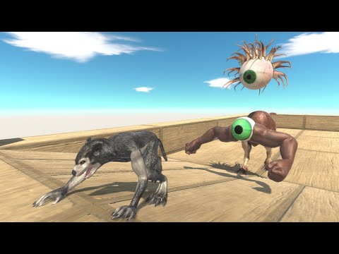 Escape from flying bully eyes | Escape from monster - Animal Revolt Battle Simulator