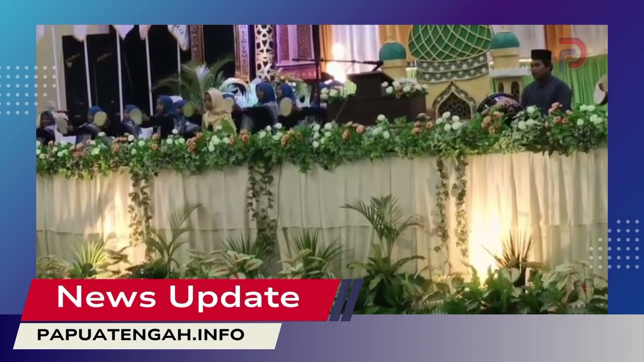 Penampilan Putra-Putri Muslimat Nahdlatul Ulama (NU) Kabupaten Nabire