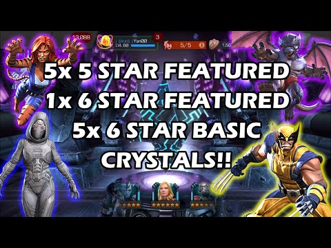 5 Star and 6 Star Crystal Opening!! | Marvel Contest of Champions
