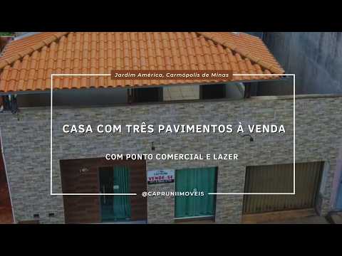 Casa Residencial com 3 pavimentos à venda em Jardim América, Carmópolis de Minas