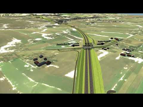 Wizualizacja S17 Zamość Południe - Tomaszów Lubelski (01/2022)