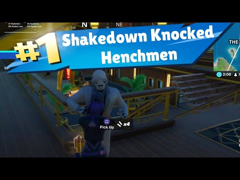 Shakedown Knocked Henchmen in Different Matches Fortnite