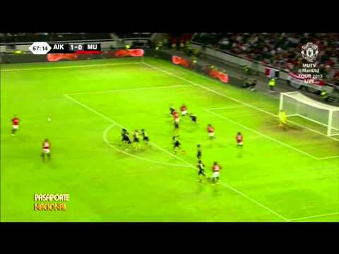 Ángelo Henríquez Vs AIK - Debut con Manchester U. [06-08-2013]