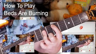 'Beds Are Burning' Midnight Oil Guitar &amp; Bass Lesson