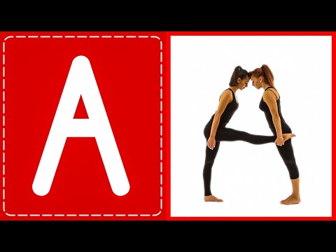 Human Alphabet - Verbs A to Z | Action Words ABC Flashcards for Toddlers