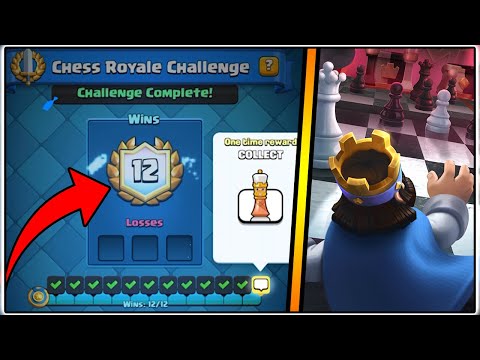 12-0 CHESS ROYALE CHALLENGE | CLASH ROYALE | BEST CHESS ROYALE DECK!