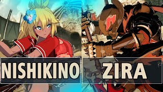 GBVSR:🔥HKGB | Nishikino (Zooey) Vs Zira (Siegfried)🔥| High Level Gameplay.