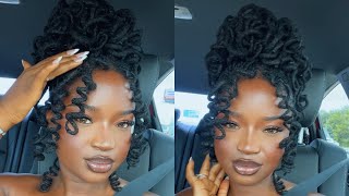 Elegant Curly Loc Updo | Wedding Loc Style | #KUWC