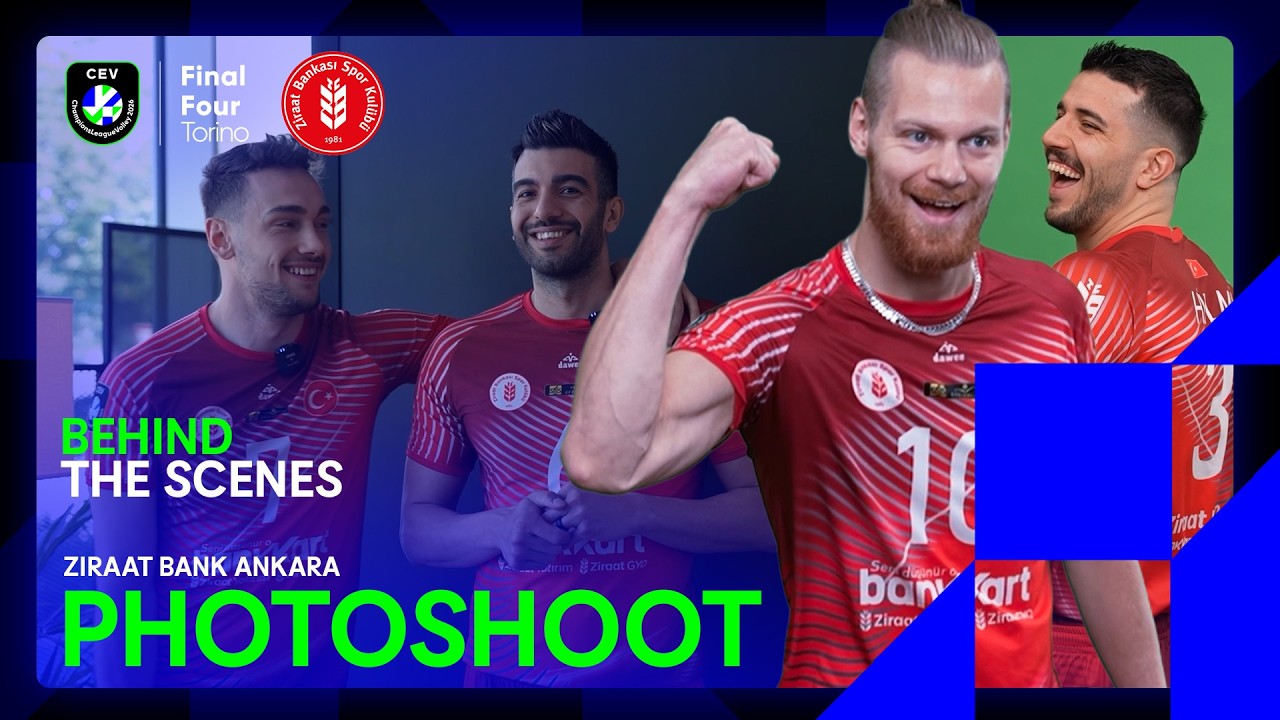 Ziraat Bankkart ANKARA Photoshoot BTS | Men's Final Four 2026 Torino