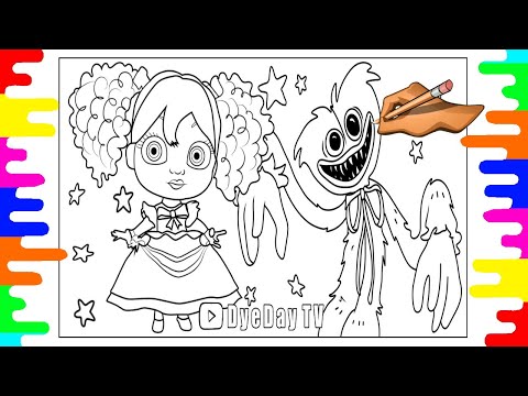 👀 Poppy Playtime Doll Coloring Pages | Syn Cole - Gizmo NCS Release