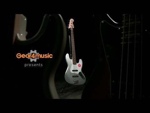 Squier Affinity Jazz Bass, Slick Silver | Gear4music demo