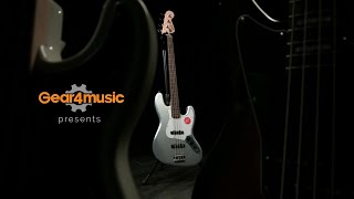 Video thumbnail for Squier Affinity Jazz Bass, Slick Silver | Gear4music demo by Gear4music Guitars