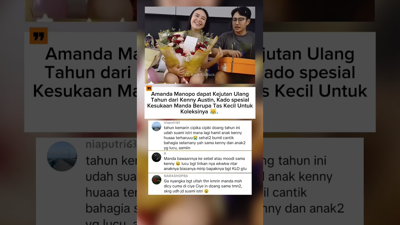 Amanda Manopo dikasih Hadiah Tas hermes sama Kenny #amandamanopo #kennyaustin