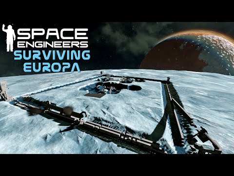 Space Engineers Surviving Europa: Finale - Time Lapse Compilation Part 2