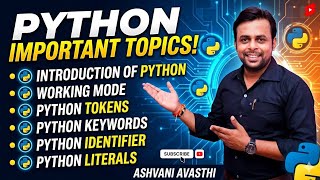 Python Introduction । Tokens । Keywords । Identifier । Literals । M3-R5.1 । Nielit O Level