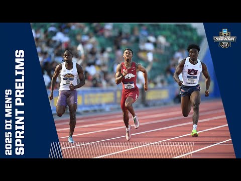 Every men's sprint prelim from the 2025 DI outdoor track and field championships