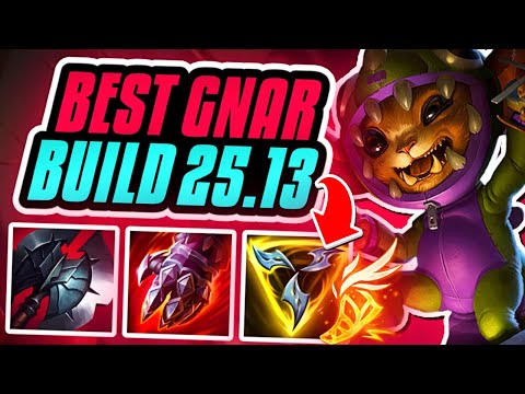 IS THIS THE BEST BUILD FOR GNAR IN PATCH 25.13?!? Season 15 Gnar Ranked Gameplay (League of Legends)