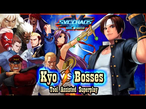 【TAS】SVC CHAOS: SNK VS CAPCOM - KYO KUSANAGI VS BOSSES