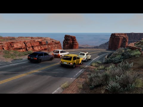 Descendo a serra sem freio com carros brasileiros parte3 - Beamng Drive