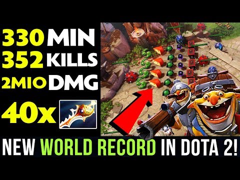 NEW WORLD RECORD IN DOTA 2! 5 hours 30 min LONGEST GAME, 40x RAPIER, 400k+ GOLD Advantage - WTF DOTA