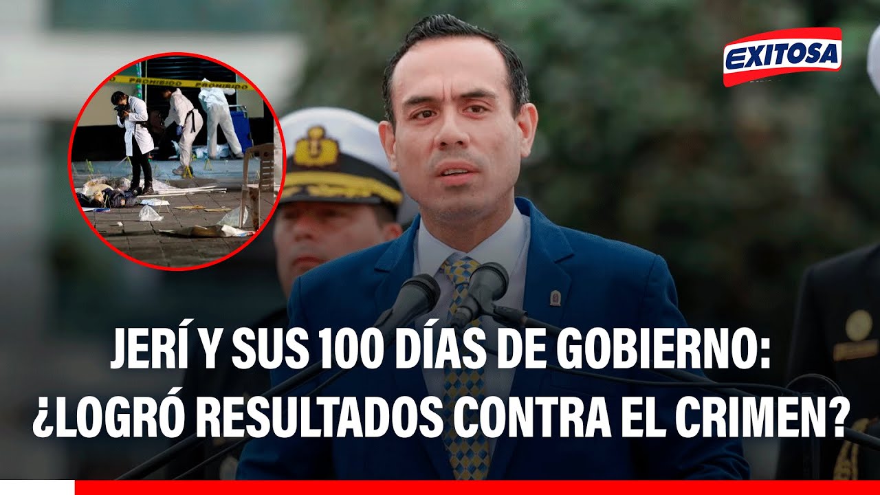 🔴🔵 José Jerí no logró objetivos contra el crimen en sus primeros 100 días de gobierno, según experto