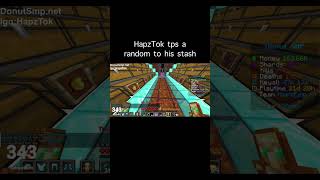 HapzTok tps a random to his stash (Donut SMP)