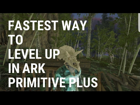 BEST AND FASTEST WAY TO LEVEL UP IN ARK PRIMITIVE PLUS!