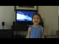 Selena singing "Let it Go" 