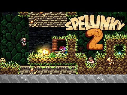 Spelunky 2 Retro Mod! Spelunky 2 Retrofied Gameplay (No Commentary)