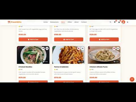 Task Demo - DAS003274 - FreshBite - Online Food Ordering