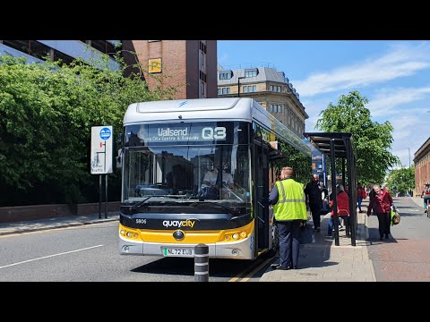 Journey on Route Q3 | NL72EUB/5806 - Go North East: Yutong ZK6118BEVG/Yutong E12 City Bus