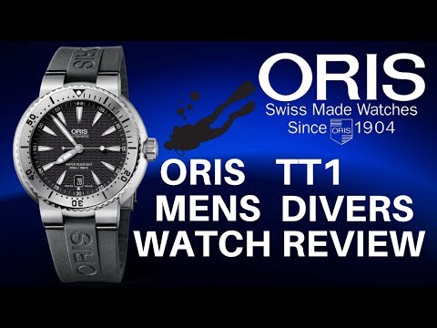 (4K) ORIS TT1 DIVER BLACK MEN'S WATCH REVIEW MODEL: 73375334154RS