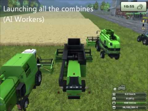 Farming Simulator 2013 - MoreRealistic mod - Combine Harvesters