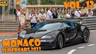 SUPERCARS IN MONACO 2023 - VOL. 12 (Black Enzo, 2x Chiron, F50, etc.. ) [2023 4K]